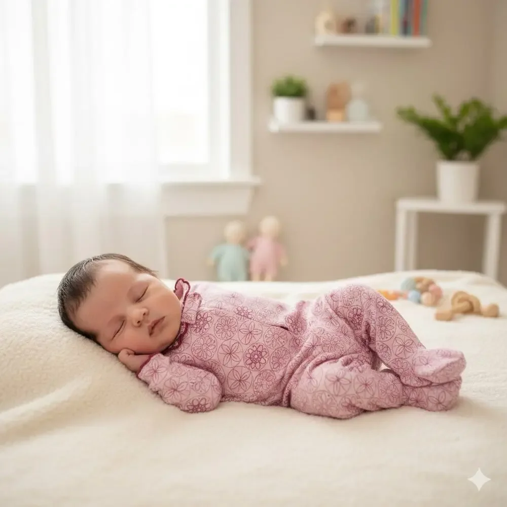 Aden + Anais Pink Floral One Piece Sleeper 3 to 6 Months